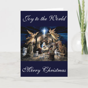 Die Geburt von Baby Jesus Weihnachtsgrüße Feiertagskarte