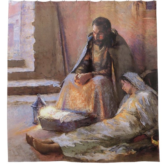 Die Geburt von Gari Melchers Duschvorhang (Vorderseite)
