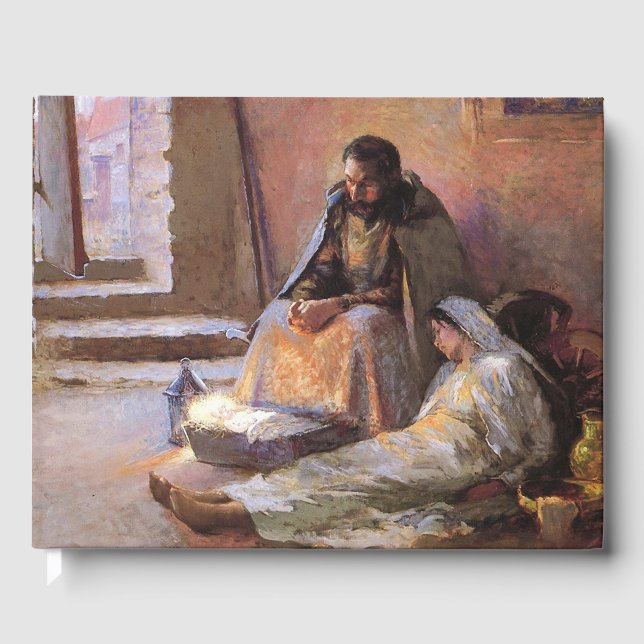 Die Geburt von Gari Melchers Gästebuch (Vorderseite)