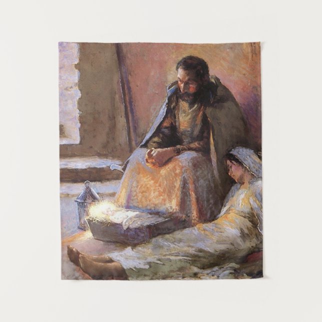 Die Geburt von Gari Melchers Wandteppich (Vorderseite)