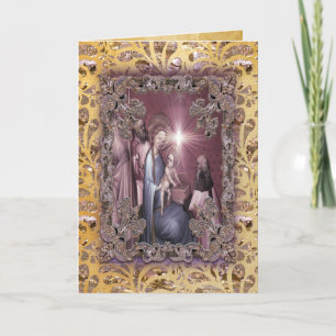 Die Geburt von Jesus-Geschenken Feiertagskarte