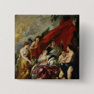 Die Geburt von Louis XIII in Fontainebleau Button