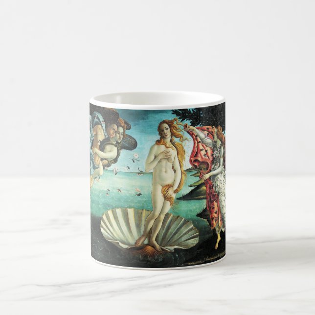 Die Geburt von Venus durch Sandro Botticelli Kaffeetasse (Mittel)