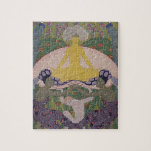 Die Geburt von Venus (Tinte und W/c auf Papier) Puzzle