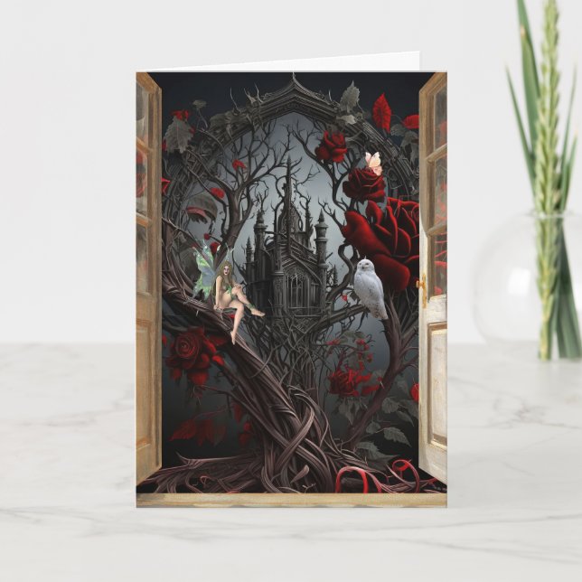 Die Geburtstagskarte der offenen Tür Dankeskarte (Vorderseite)