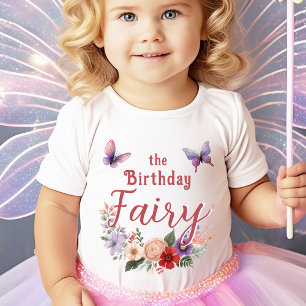 Die Geburtstagsmütterchen-Girl-Butterfly Baby T-shirt