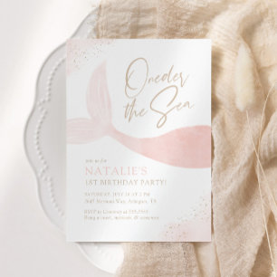 Die Geburtstagsparty der Meerjungfrau Einladung