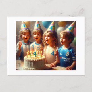 Die Geburtstagsparty Postkarte
