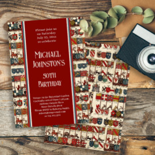 Die Geburtstagsparty von Antique Heraldry History  Einladung