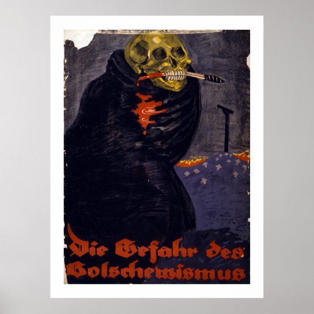 Die Gefahr des Bolschewismus (Leinwand) Poster (Vorne)