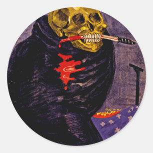 Die Gefahr des Bolschewismus Runder Aufkleber