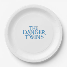 Die Gefahren: Trauben (hellblau) Pappteller