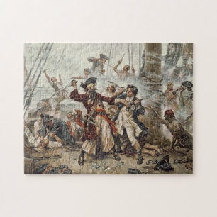 Die Gefangennahme von Schwarzbart das Piratenpuzzl Puzzle