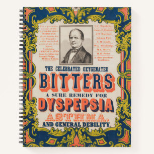 Die gefeierten oxygenierten Bitters Notizbuch