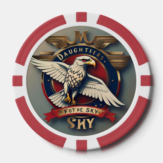 "Die geflügelten Frauen" Pokerchips (Vorderseite)