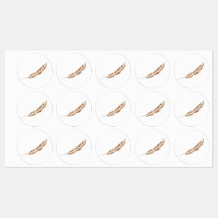 .Die gefriergetrockneten Federetiketten Etiketten