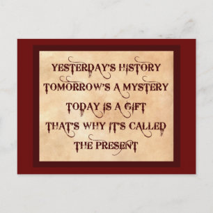 Die Gegenwart Postkarte