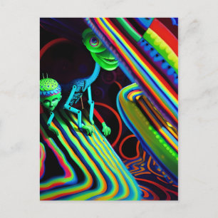 Die Geheime Geburtstagspartei Ken zeigt Surrealism Postkarte