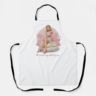 „Die geheime Zutat bin ich“ Girly Retro  Schürze
