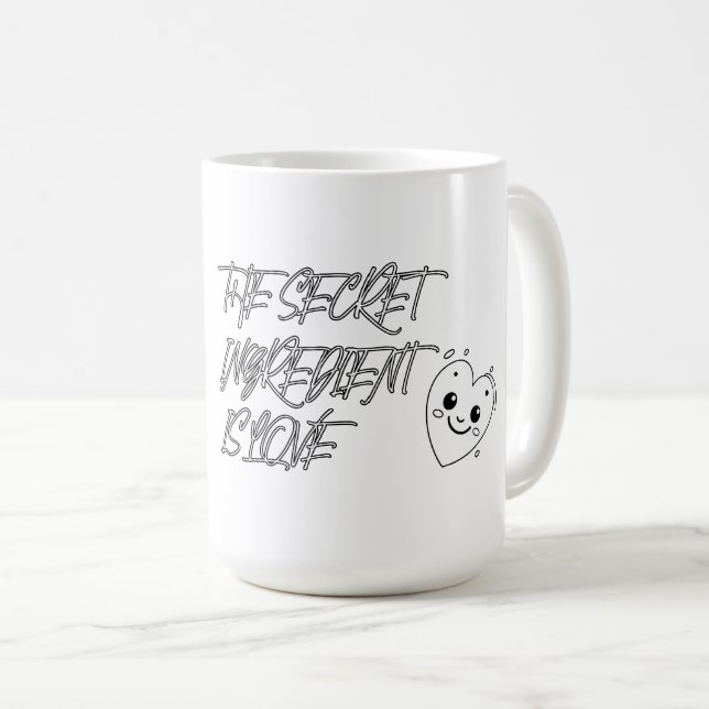 Die geheime Zutat ist LIEBE Kaffeetasse (VorderseiteRechts)
