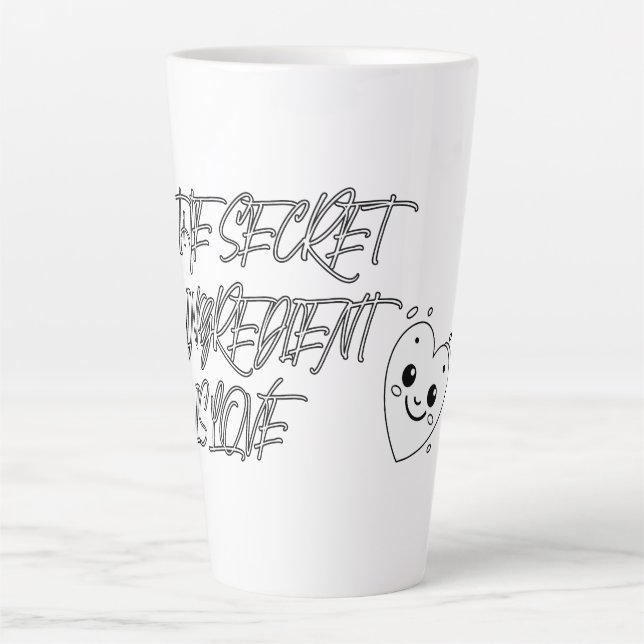 Die geheime Zutat ist LIEBE Milchtasse (Vorderseite)