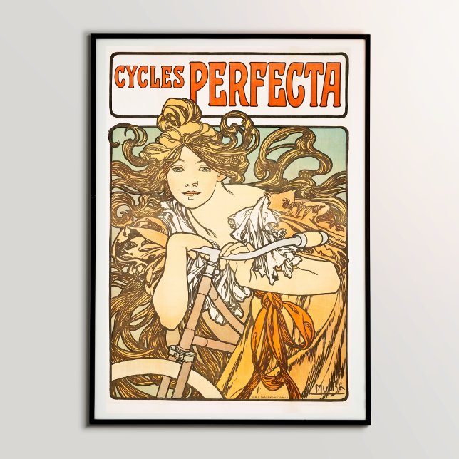 Die Geheimnisse hinter Zyklen Perfecta Alphonse Mu Poster (Discovering the Mesmerizing Beauty of Cycles Perfecta (1897): Alphonse Mucha's Timeless Artwork)