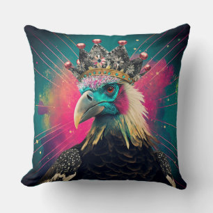 Die Geierkönigin - Vogel Wurf Kissen 