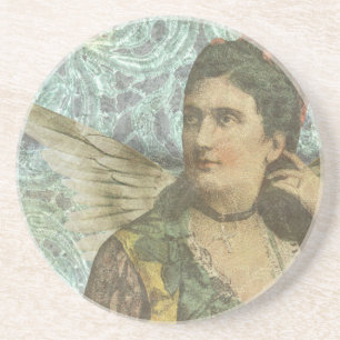 Die geile Lady Digital Collage Untersetzer