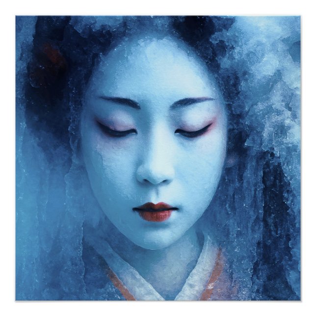 Die Geisha im Eis - Expressiv Poster (Vorderseite)
