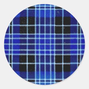 "DIE GEISTLICHKEIT" TARTAN RUNDER AUFKLEBER