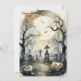 Die geistreiche Grandeur eines großen Halloween Feiertagskarte