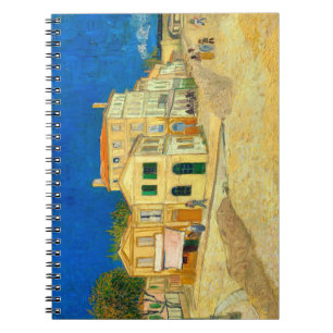 Die gelbe Hauslandschaft Kunst Van Gogh Notizblock