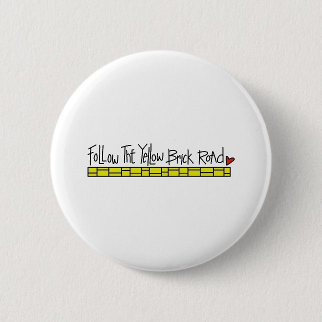 Die gelbe Ziegelstein-Straße Button (Vorderseite)