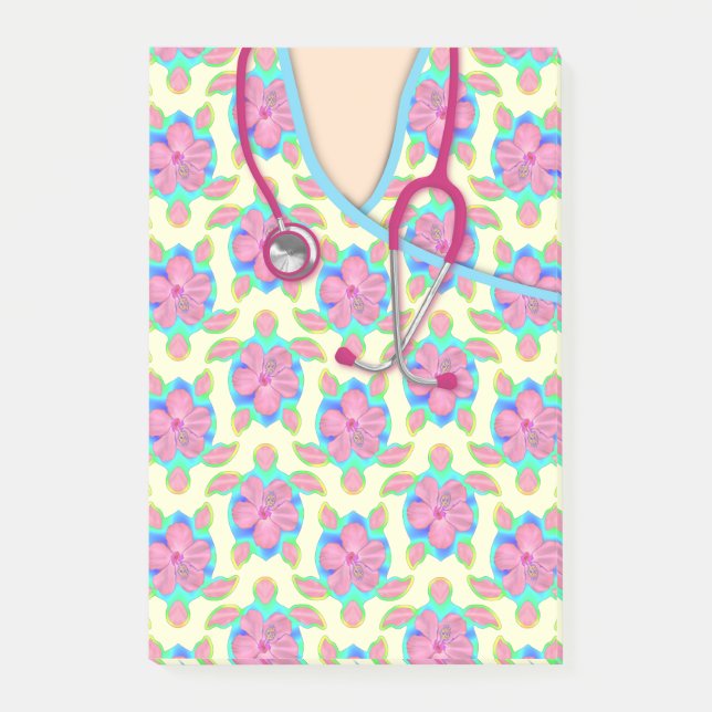 Die gelben medizinischen Insel-Schildkröten Post-it Klebezettel (Vorderseite)