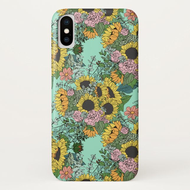 Die gelben und rosa Rosen sind in einem angesagten Case-Mate iPhone Hülle (Rückseite)