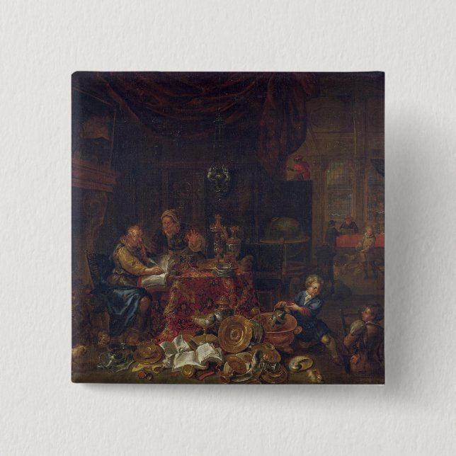 Die Geldverleiher Button (Vorderseite)