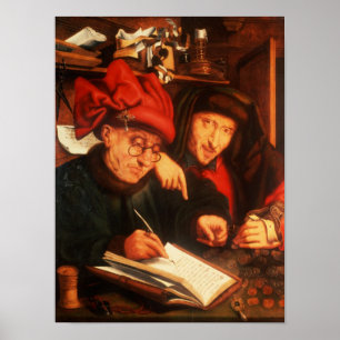 Die Geldverleiher nach Massys Poster