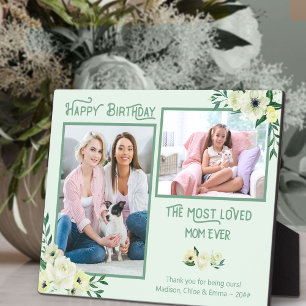 Die geliebteste Mutter - Elfenblumenrahmen 2 Fotos Fotoplatte