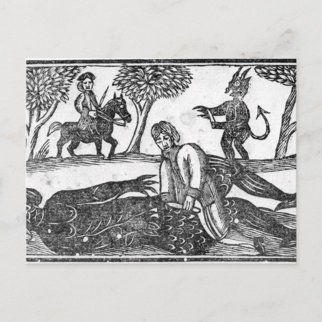 Die Geltung des Teufels Postkarte (Vorderseite)