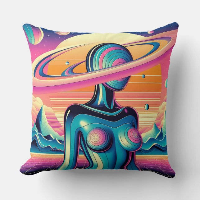 Die gemeinsamen Runden einer Square Life Art Kissen (Vorderseite)