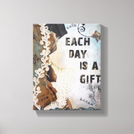 Die gemischte Medienkunst ist jeden Tag ein Gesche Leinwanddruck