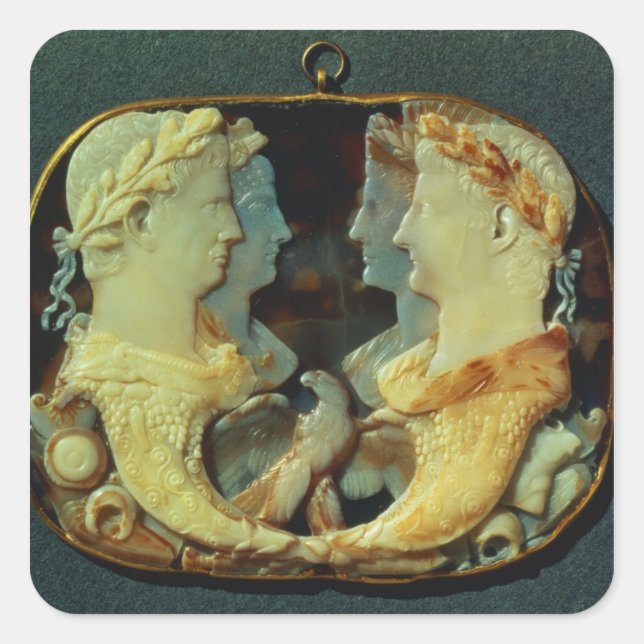 Die Gemma Claudia Quadratischer Aufkleber (Vorderseite)