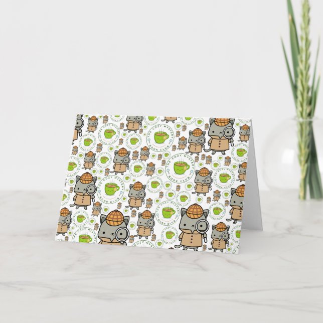 Die gemütliche Mystery Book Club Card Karte (Vorderseite)