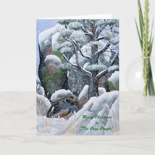 Die gemütliche Sitzgarnitur Feiertagskarte (Vorderseite)