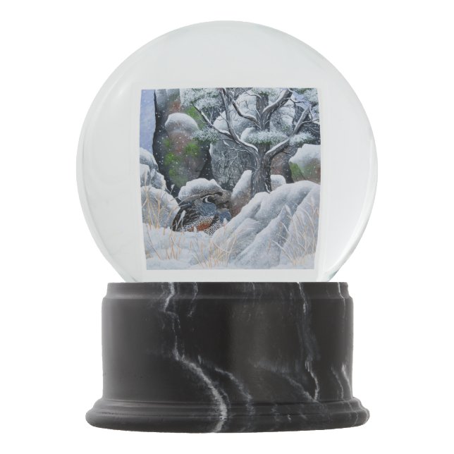 Die gemütlichen Paare Schneekugel (Vorderseite)