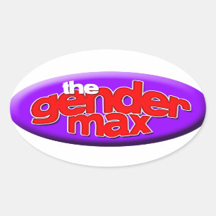 Die Gender Max-Aufkleber Ovaler Aufkleber