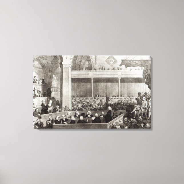 Die Generalversammlung der Kirk von Schottland Leinwanddruck (Vorderseite)