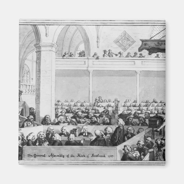 Die Generalversammlung der Kirk von Schottland Magnet (Vorne)