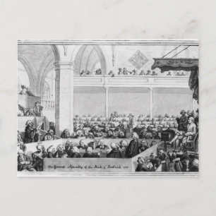 Die Generalversammlung der Kirk von Schottland Postkarte