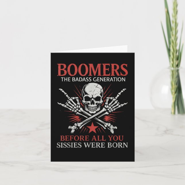 Die Generation der Boomer, bevor alles, was Sie Si Karte (Vorderseite)